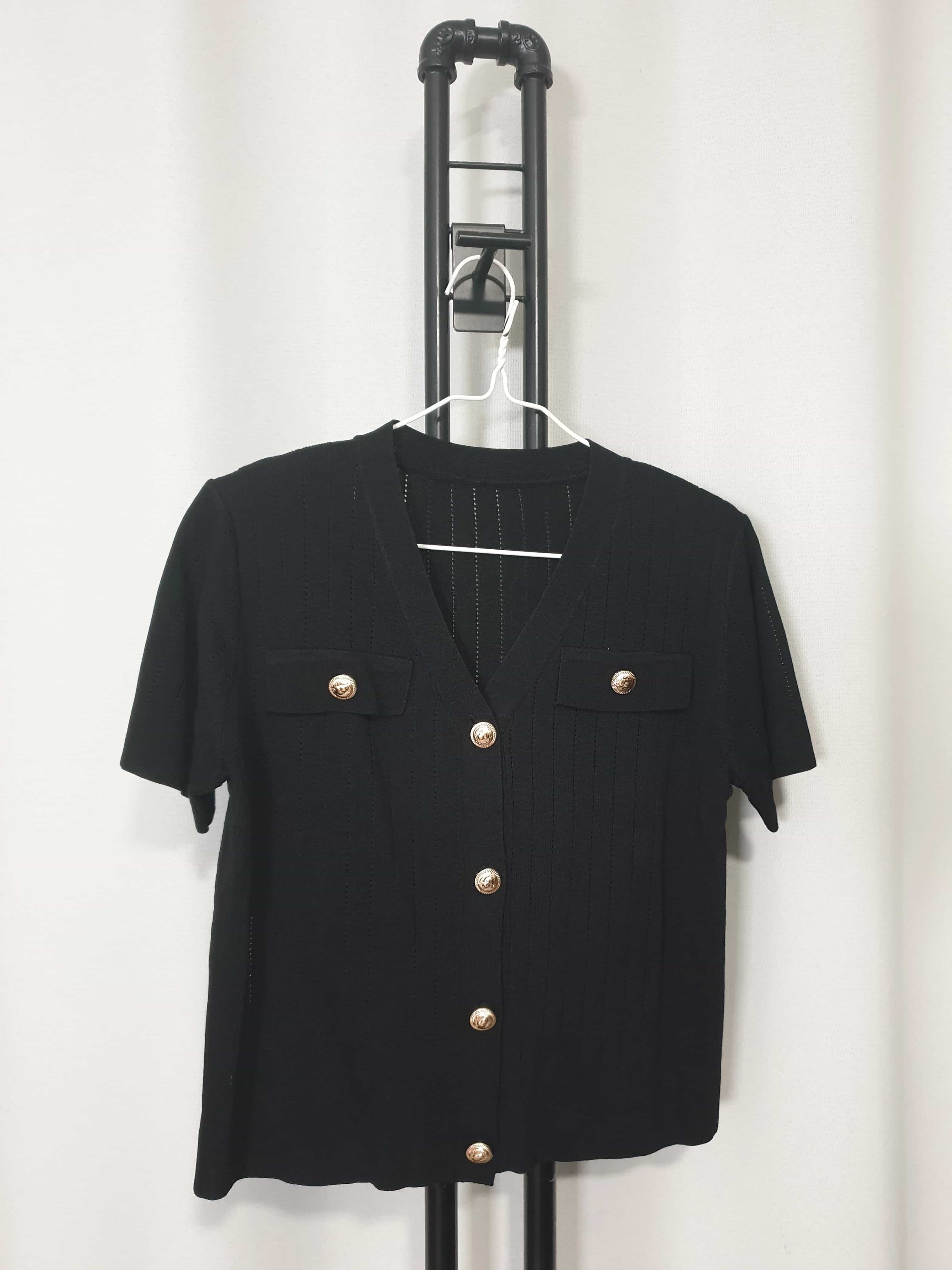 Button-Front Short-Sleeve Shirt