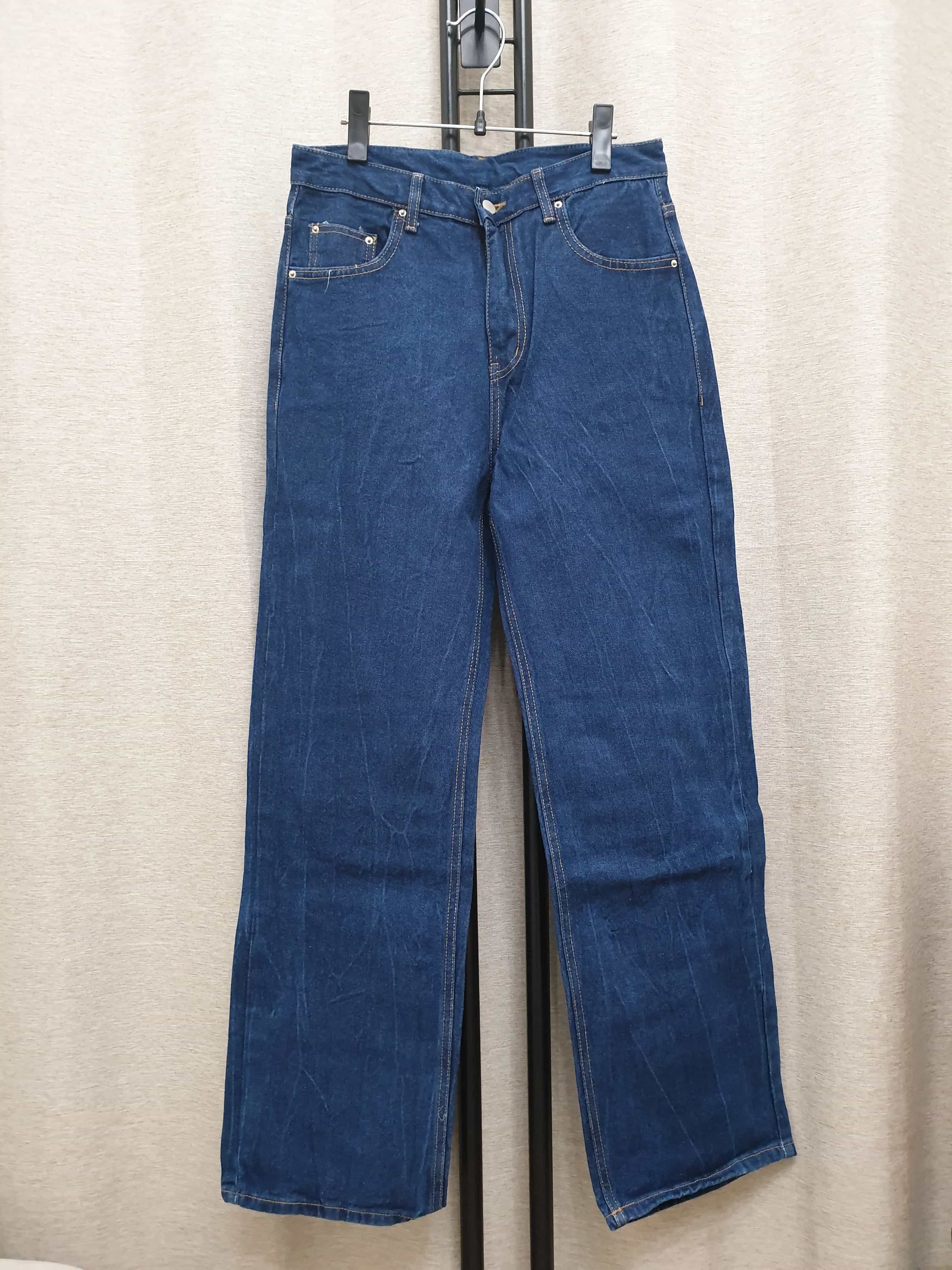 Dark Blue Wide Leg Jeans