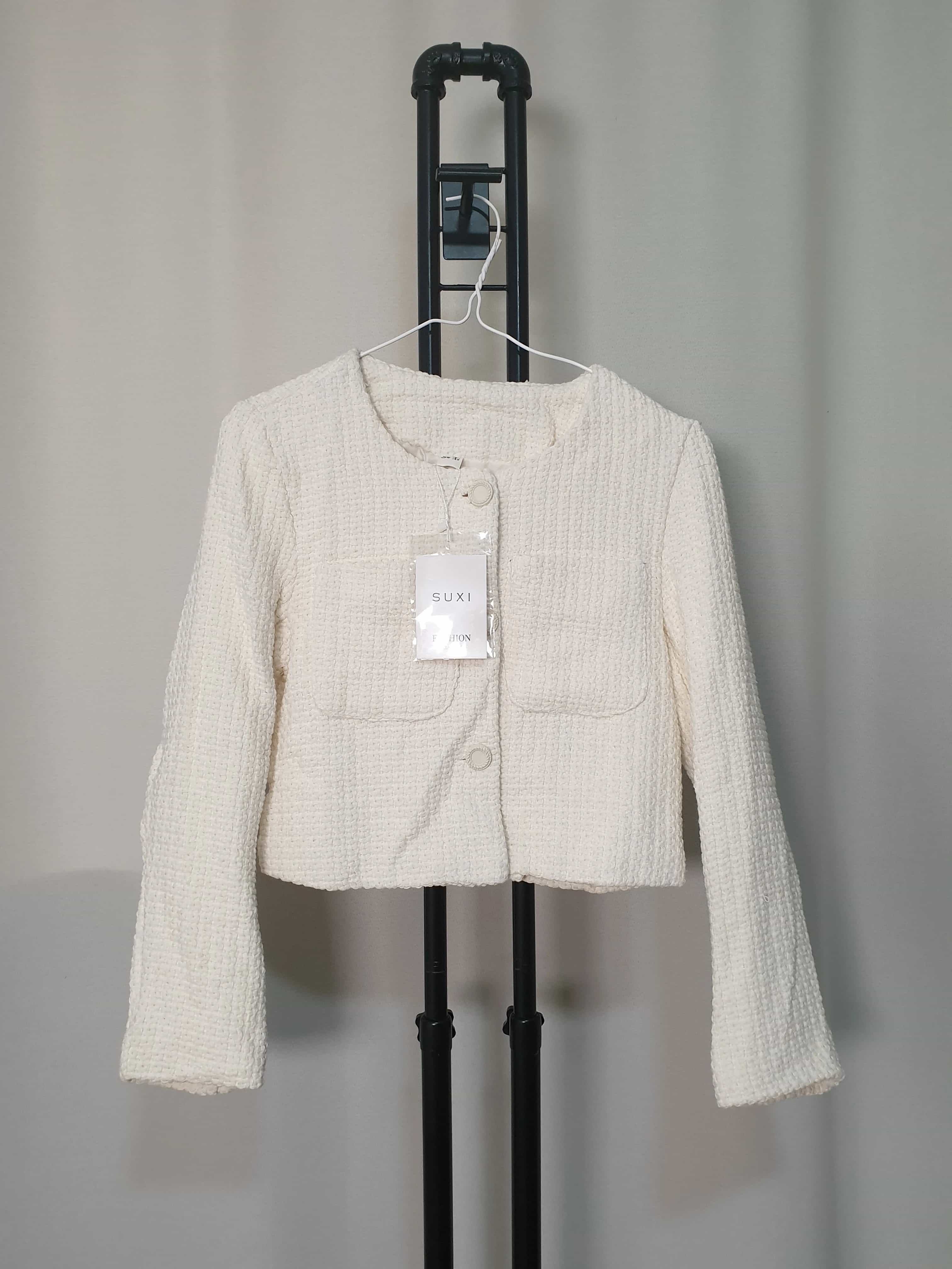 Suxi Cream Tweed Jacket